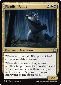 Fiendish Panda [Foundations] Magic MTG - Image 1