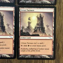 Great Furnace x4 2003 Mirrodin Playset Colorless Artifact Land Mtg Mint No Play - Image 4