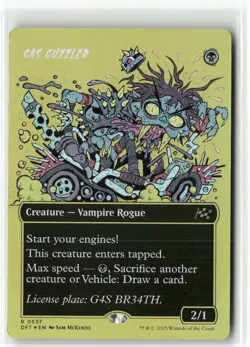 Gas Guzzler Borderless FOIL - Aetherdrift MTG NM - Image 1