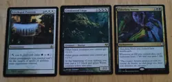 MTG 3x Rare Privileged Position, Creakwood Liege, Elderfang Venom - Image 1