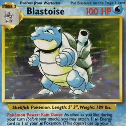 Pokemon TCG Base Set Unlimited Blastoise Holo Rare 2/102 Vintage WOTC HP - Image 2