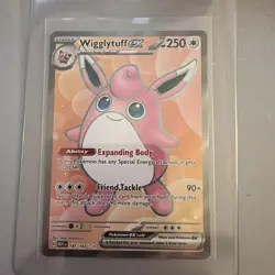 Pokemon TCG Wigglytuff EX 187/165 Scarlet and Violet 151 Full Art Ultra Rare - Image 1