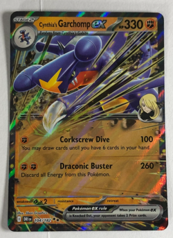 Pokemon TCG Destined Rivals Cynthia's Garchomp EX 104/182 Near Mint - Image 1