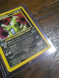 Pokemon TCG Tyranitar Neo Discovery Holo Rare 12/75 English WOTC HP - Image 2