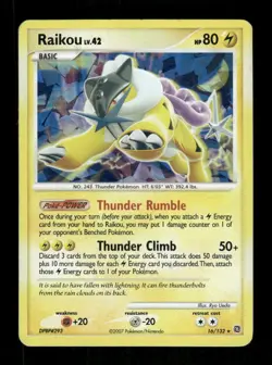 Pokemon #016/132 Raikou Promo Cracked Ice - Image 1