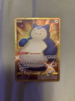 Pokemon Snorlax 224/198 Chilling Reign Gold Secret Rare Print Line Read Descrip - Image 1