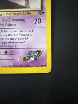 Pokemon TCG: Sabrina's Haunter #55/132 Gym Challenge Unlimited WOTC Vintage - Image 5