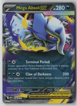 Mega Absol ex 86/132 Pokemon Mega Evolution Double Rare Near Mint 1 - Image 1