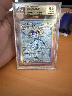 POKEMON BGS 9,5 Glaceon Ex SIR #150 Prismatic Evolution ENGLISH 2025 GEM MINT - Image 1