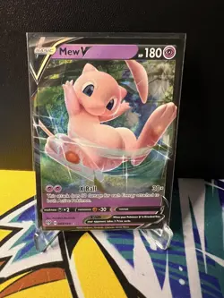 Pokemon TCG Mew V Darkness Ablaze 069/189 Regular Ultra Rare - Image 1