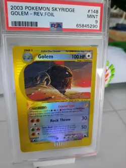 2003 POKEMON SKYRIDGE REVERSE HOLO CRYSTAL Golem 148 PSA 9 MINT - Image 2