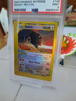 2003 POKEMON SKYRIDGE REVERSE HOLO CRYSTAL Golem 148 PSA 9 MINT - Image 3