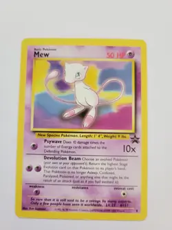 Pokemon TCG Mew Wizards Black Star Promos 8 Regular Promo 1999 Near Mint - Image 1