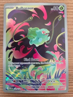 2025 Pokemon Bulbasaur Illustration Rare 133/132 - Mega Evolution (no stamp) - Image 1
