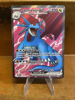 Pokemon TCG Salamence EX Full Art Holo Ultra Rare Card 177/159 Journey Together - Image 1