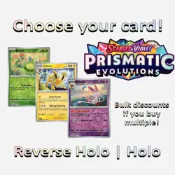 Prismatic Evolutions Pokemon Singles - Reverse Holo & Holo - Choose Your Card! - Image 1