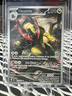 Haxorus Illustration Rare SV: Black Bolt 147/086 Pokemon TCG Card MINT Condition - Image 1