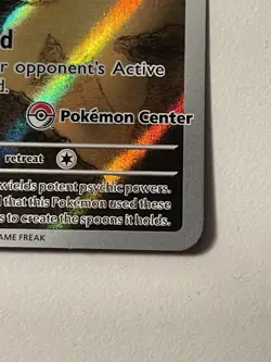 Pokemon TCG Alakazam Pokemon center stamped Promo Card - Image 3