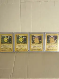 POKEMON BASE SET/BASE SET 2 AND JUNGLE PIKACHU 4-CARD LOT - Image 1