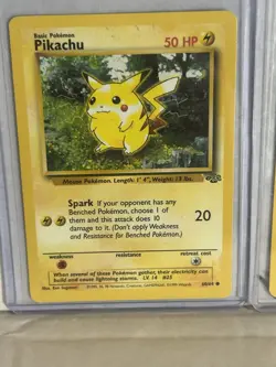 POKEMON BASE SET/BASE SET 2 AND JUNGLE PIKACHU 4-CARD LOT - Image 4
