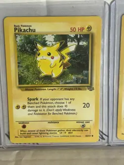 POKEMON BASE SET/BASE SET 2 AND JUNGLE PIKACHU 4-CARD LOT - Image 5