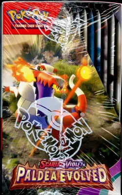 SV Paldea Evolved SEALED Booster Box (36 Packs of Pokemon Cards) HAS TEAR - Image 3