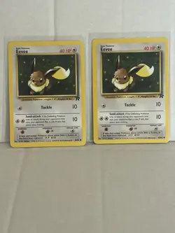 POKEMON TEAM ROCKET EEVEE 2-CARD LOT ENGLISH - Image 1