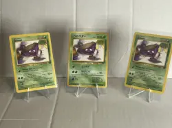 POKEMON TEAM ROCKET GRIMER 3-CARD LOT ENGLISH AND JAPANESE - Image 1