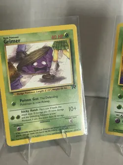 POKEMON TEAM ROCKET GRIMER 3-CARD LOT ENGLISH AND JAPANESE - Image 3