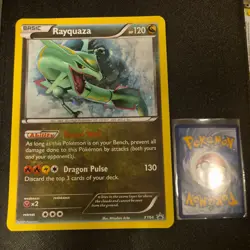 Pokemon TCG Rayquaza XY64 Black Star Promo Holo Card Jumbo Oversized - Image 1