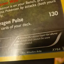Pokemon TCG Rayquaza XY64 Black Star Promo Holo Card Jumbo Oversized - Image 3