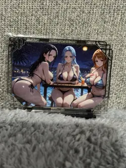 GODDESS STORY SP #096/100 NAMI NICO AND SUKARE ONE PIECE METAL ANIME CARD - Image 1
