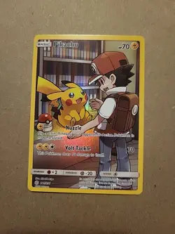 Pikachu Secret Rare 241/236 Cosmic Eclipse SM12 Pokemon Card Sun & Moon - Image 1