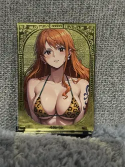 GODDESS STORY MR #020/100 NAMI ONE PIECE METAL ANIME CARD - Image 2