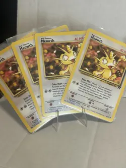Pokemon MEOWTH JUNGLE And TEAM ROCKET 7 CARD LOT - Image 2