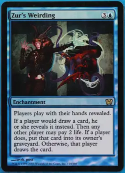 Zur's Weirding FOIL 9th Edition PLD Blue Rare MAGIC CARD (ID# 475789) ABUGames - Image 1