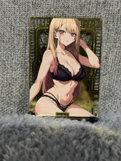 GODDESS STORY LSP #028/100 KITAGAWA MARIN METAL ANIME WAIFU CARD - Image 2