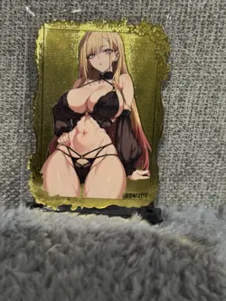 GODDESS STORY LSP #024/200 KITAGAWA MARIN METAL ANIME WAIFU CARD - Image 2