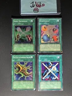 YuGiOh! 6 Vintage Magic Cards Lot ✨ Soul Exchange Scapegoat Flute Of Summoning D - Image 1
