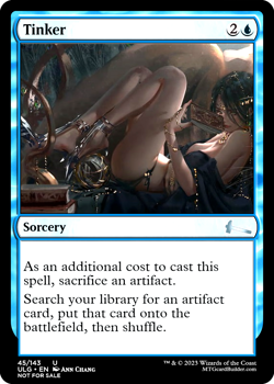 TINKER : MTG altered-art magic card : with Foxy, Asian Babe! - Image 1