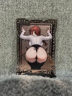 GODDESS STORY MXR #030/100 MAKIMA CHAINSAW MAN METAL ANIME WAIFU CARD - Image 1