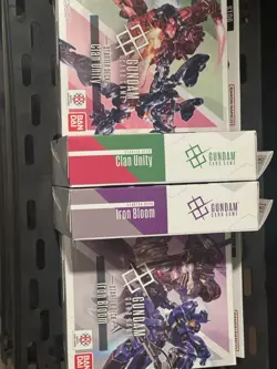 IRON BLOOM x2 and CLAN UNITY x2 Gundam Card Game: English Starter Deck Set - Image 1