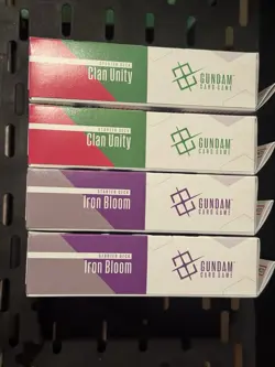 IRON BLOOM x2 and CLAN UNITY x2 Gundam Card Game: English Starter Deck Set - Image 2
