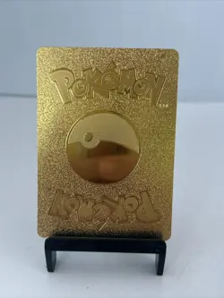 Palkia VStar Metal Gold Shiny Card- Gold Foil Pokemon Card Fan Art Display - Image 3