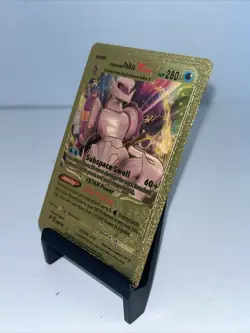 Palkia VStar Metal Gold Shiny Card- Gold Foil Pokemon Card Fan Art Display - Image 5