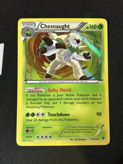 Chesnaught 14/146 Cosmos Holo Rare XY Base Set Pokemon Card - Image 1