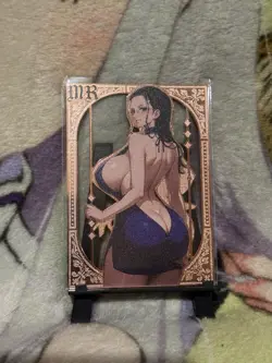 GODDESS STORY MR #010/100 GOLD BOA HANCOCK ONE PIECE METAL ANIME CARD - Image 1