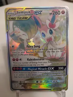 "Custom-Made"HighQuality,Gardevoir & Sylveon Tagteam,Textured Holo"Display-card" - Image 1