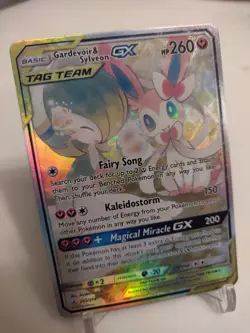 "Custom-Made"HighQuality,Gardevoir & Sylveon Tagteam,Textured Holo"Display-card" - Image 2