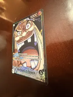 One Piece Card Game TCG Marshall D. Teach OP09-081 Alt Art Leader English - Image 3